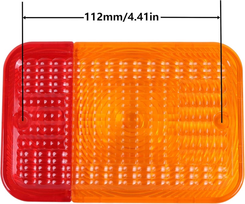 SUKATC Taillight Lens LVA14839 Compatible with JD 1023E 1026R 2027R 2305 2320 2520 2720 3032E 3038E 3120 3203 3320 3520 3720 4105 4200 4300 4400 4500 4600 4700, threaded hole 112mm/4.41in - Image 2